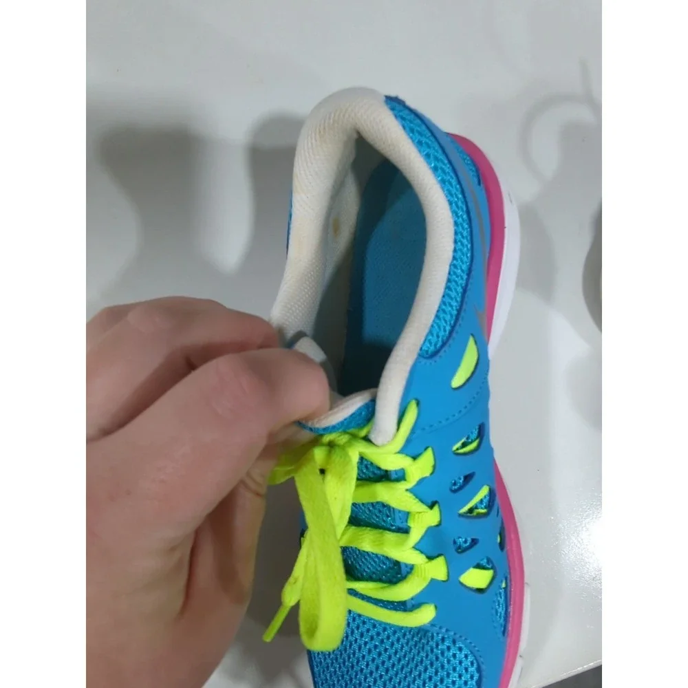 Nike Revolution 2 Youth Running Shoes Blue Pink Green 599763-401 Size 6Y